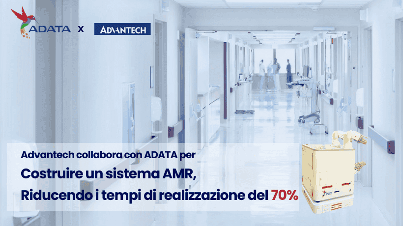 Advantech collabora con ADATA per costruire un sistema AMR riducendo i tempi di realizzazione del 70%